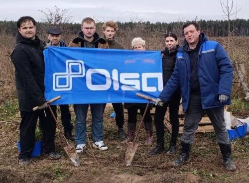 Молодежь ОАО «Ольса» приняли участие в восстановлении леса